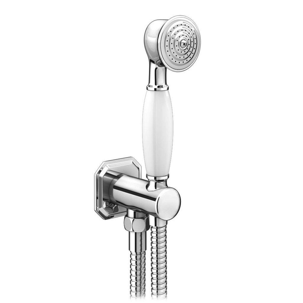 Shower Head Traditional Outlet Elbow with Wall Bracket and Handset